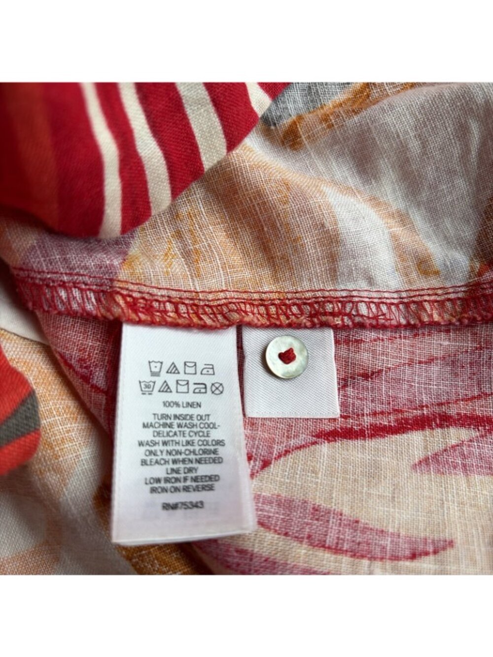 C&C California 100% Linen Tropical Shift Dress Size XS Sleeveless Summer Beach - Picture 10 of 12